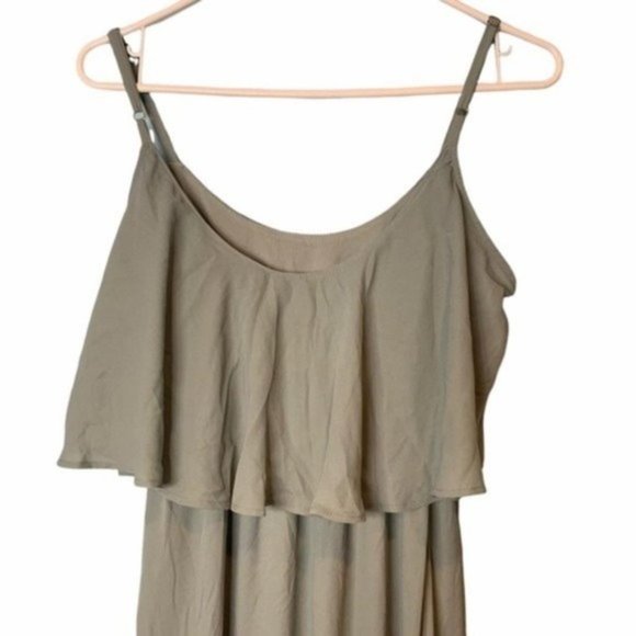 NEW Show Me Your Mumu Silver Sage Caitlin Ruffle Maxi Dress XXS - Picture 5 of 8